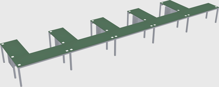 L-shaped desk