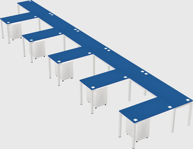L-shaped desk