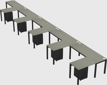 L-shaped desk
