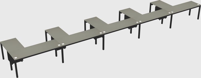 L-shaped desk