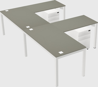 L-shaped desk