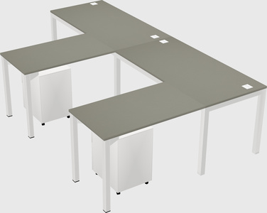 L-shaped desk