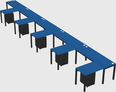 L-shaped desk
