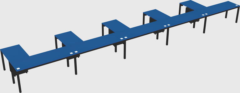 L-shaped desk