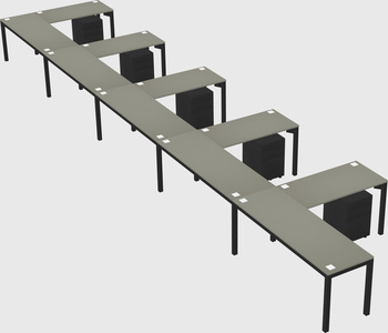 L-shaped desk