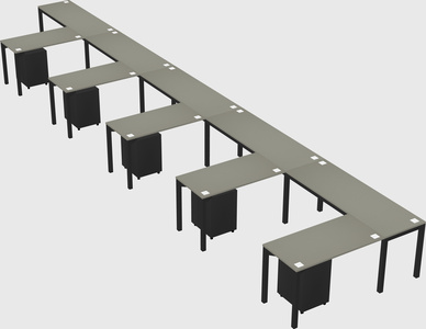 L-shaped desk