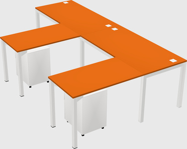 L-shaped desk