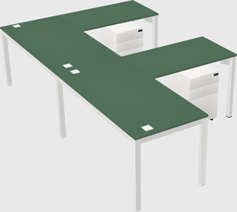 L-shaped desk