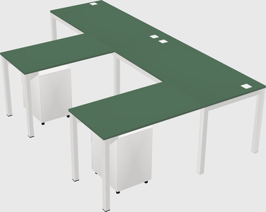 L-shaped desk