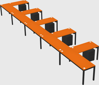 L-shaped desk
