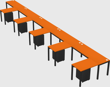 L-shaped desk