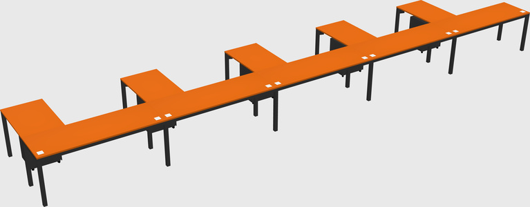 L-shaped desk
