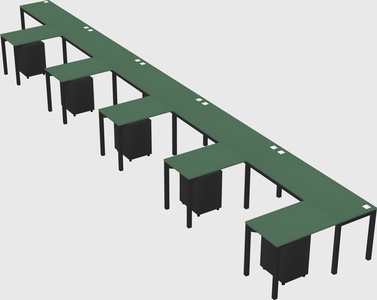 L-shaped desk