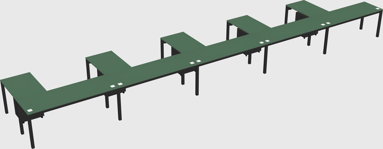 L-shaped desk