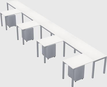 L-shaped desk