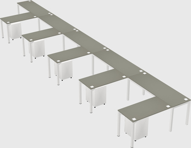 L-shaped desk