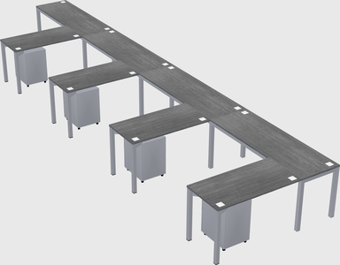 L-shaped desk