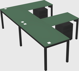 L-shaped desk