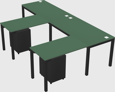 L-shaped desk
