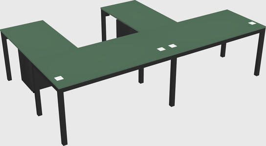 L-shaped desk