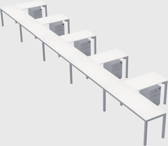 L-shaped desk