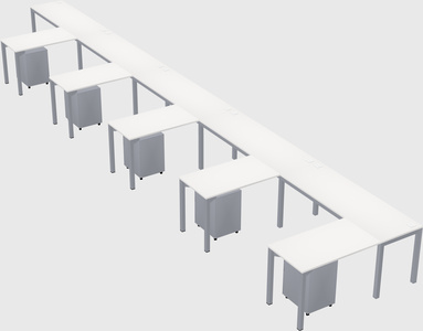 L-shaped desk