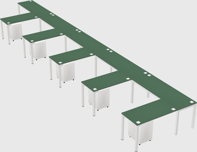 L-shaped desk