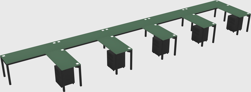 L-shaped desk