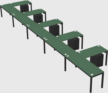 L-shaped desk