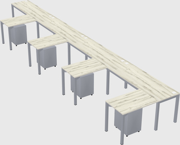L-shaped desk