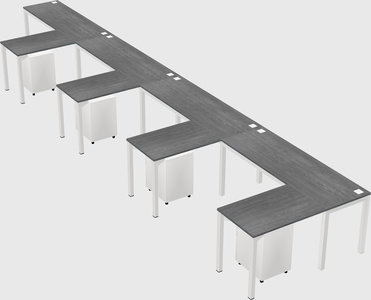L-shaped desk