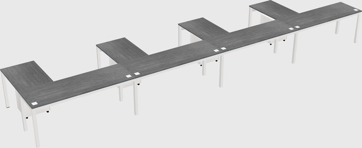 L-shaped desk