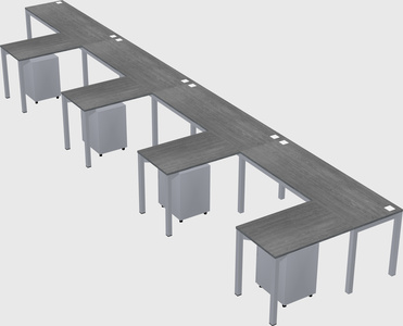 L-shaped desk
