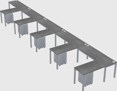 L-shaped desk
