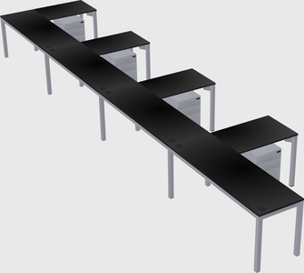 L-shaped desk