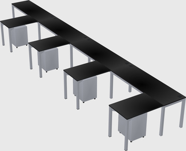 L-shaped desk