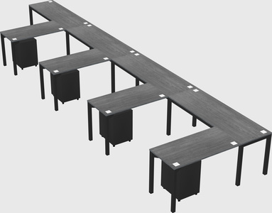 L-shaped desk