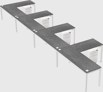 L-shaped desk