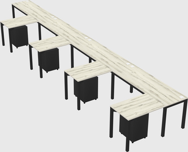 L-shaped desk