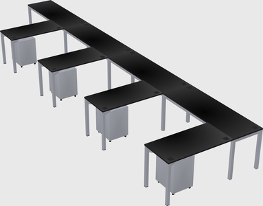 L-shaped desk