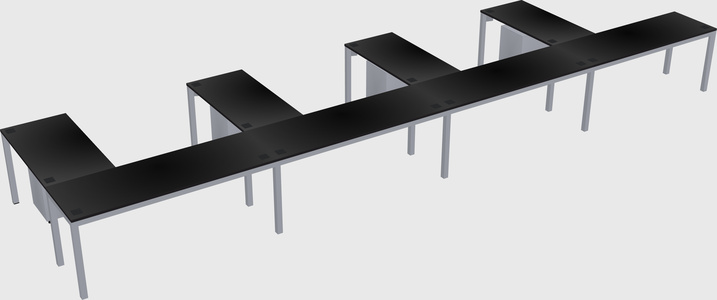 L-shaped desk