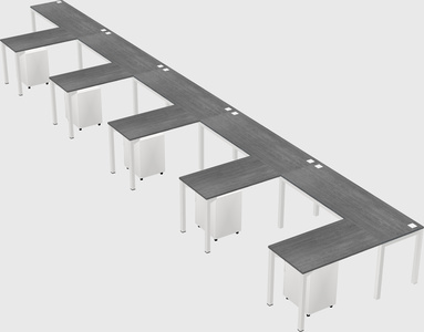 L-shaped desk