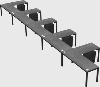 L-shaped desk