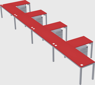 L-shaped desk