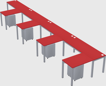 L-shaped desk