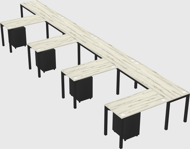 L-shaped desk