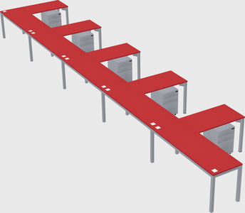 L-shaped desk