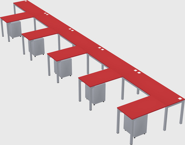L-shaped desk