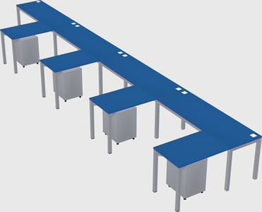L-shaped desk