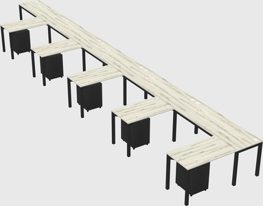L-shaped desk